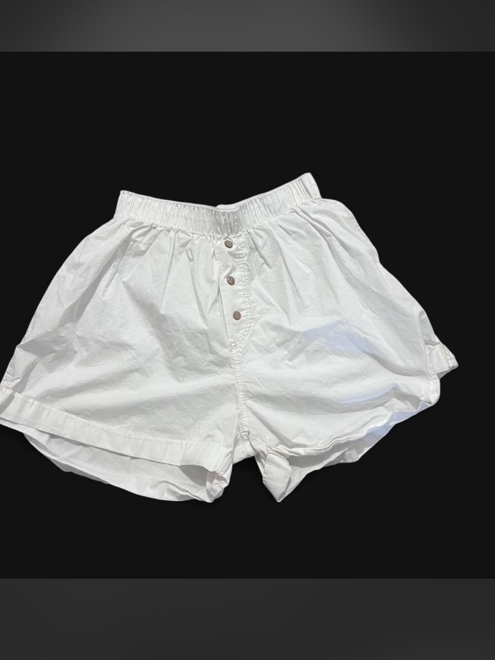 Free People Intimately white cotton sleep/lounge shorts XS